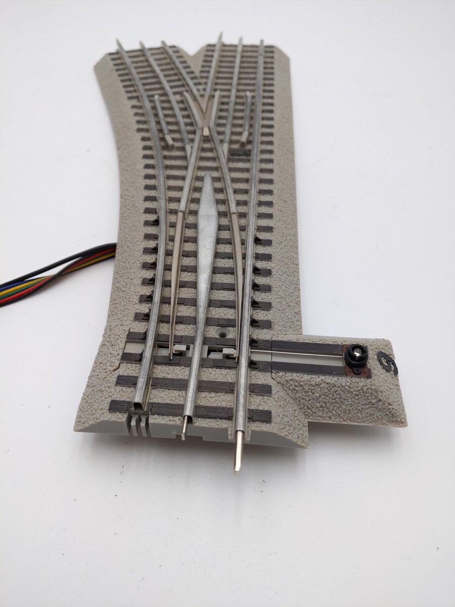 Lionel 6-12057 O O60 FasTrack Left Hand Remote Switch Turnout VG