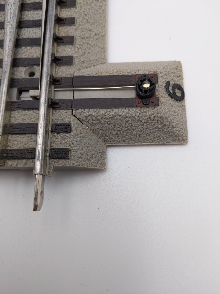 Lionel 6-12048 O72 Nickel Silver FasTrack Left Hand Remote Switch Turnout VG