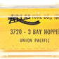 Atlas 3720 N Scale Union Pacific 3-Bay Covered Hopper #19711 LN/Box