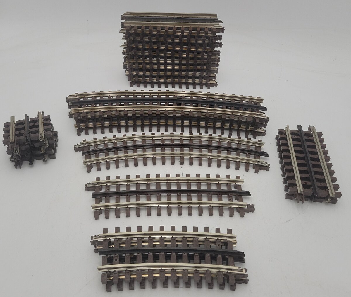 Atlas O Gauge Assorted Curved and Straight Track Sections (22) EX