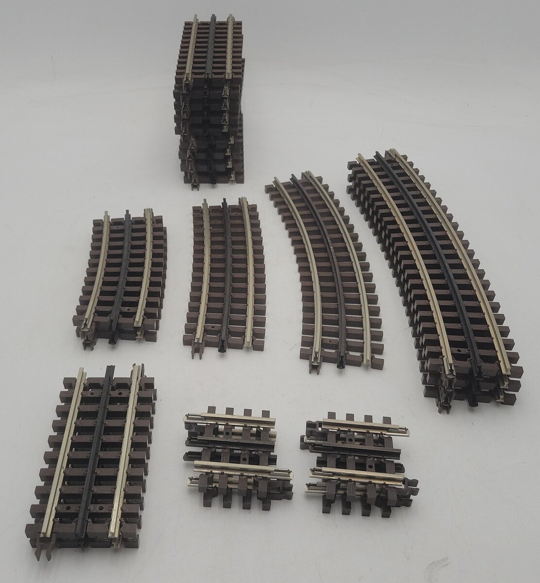 Atlas O Gauge Assorted Curved and Straight Track Sections (22) EX