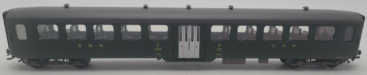 Marklin 43380 HO Scale 2nd Cl SBB Steel Passenger Car LN/Box