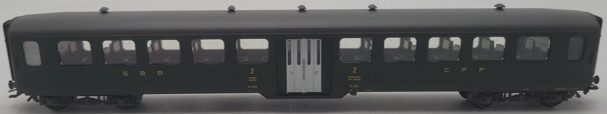 Marklin 43380 HO Scale 2nd Cl SBB Steel Passenger Car LN/Box