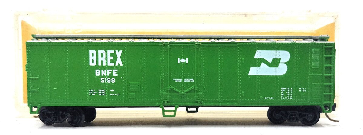 Atlas 3653 N Scale Burlington Northern 50' Reefer #5198