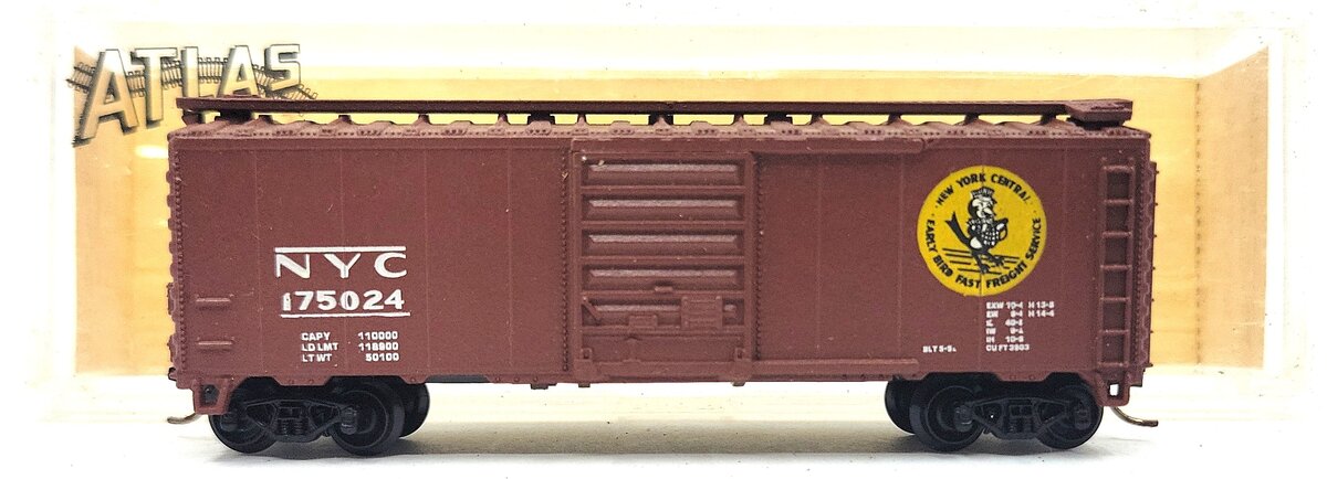 Atlas 3435 N Scale New York Central Box Car # 175024 LN/Box