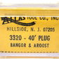 Atlas 3320 N Scale Bangor & Aroostook 40' Plug Door Boxcar #12002 LN/Box