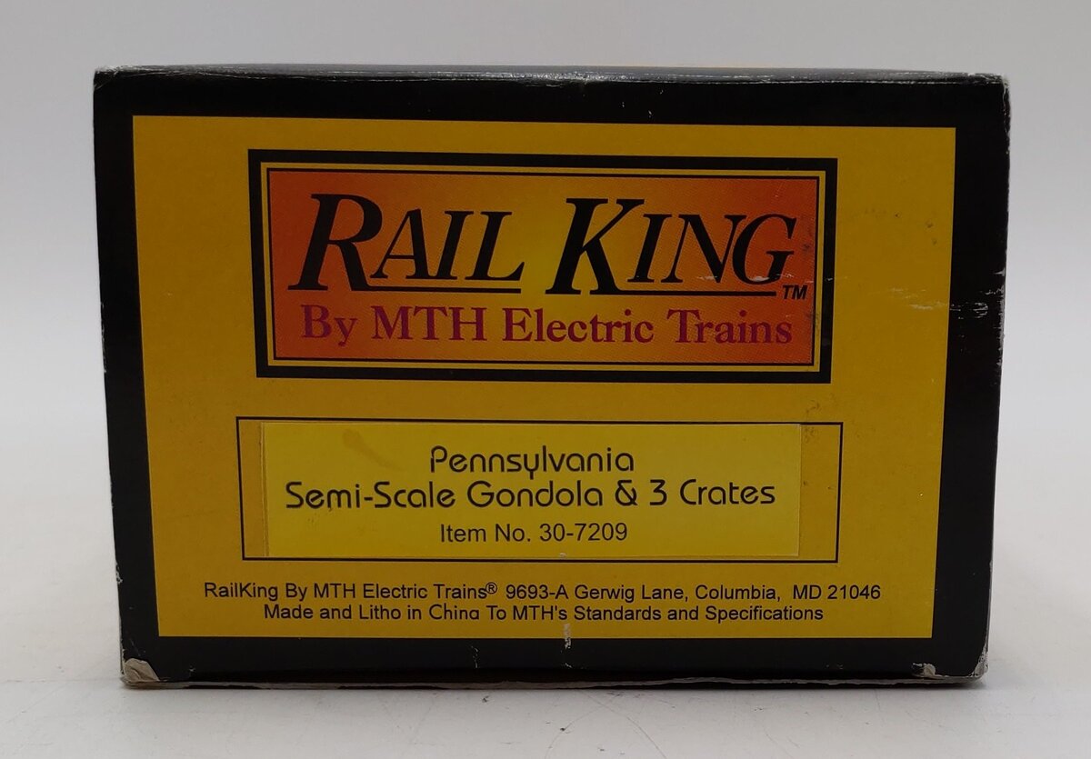 MTH 30-7209 O Gauge Pennsylvania Gondola #367829 LN/Box