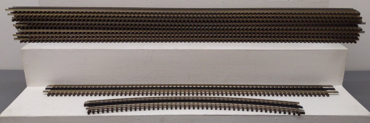 Atlas O Gauge Assorted Curved and Straight Track (10) EX