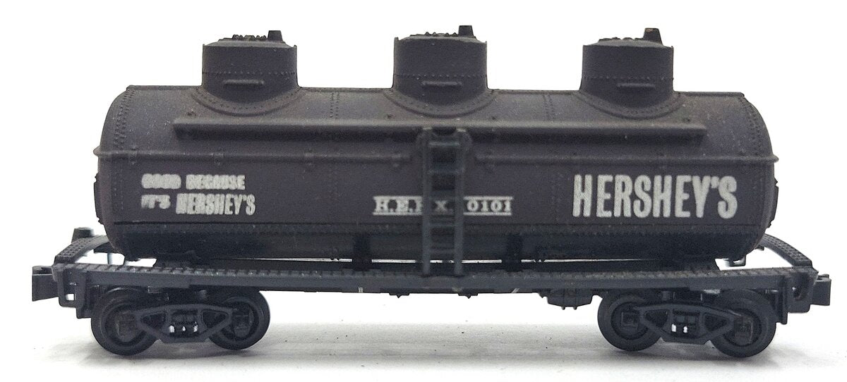Model Power 3422 N Scale H.E.R.X Hershey's 3 Dome Tank Car #10101 LN/Box