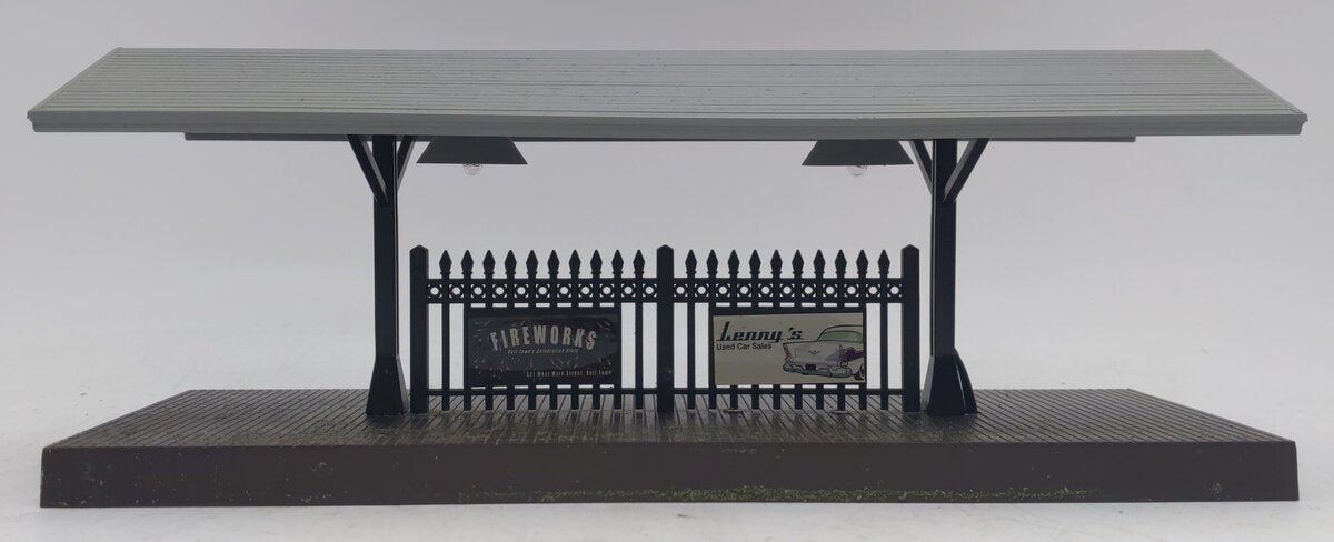 MTH 30-9006 O Gauge Passenger Station Platform (Gray Roof/Brown Base) EX