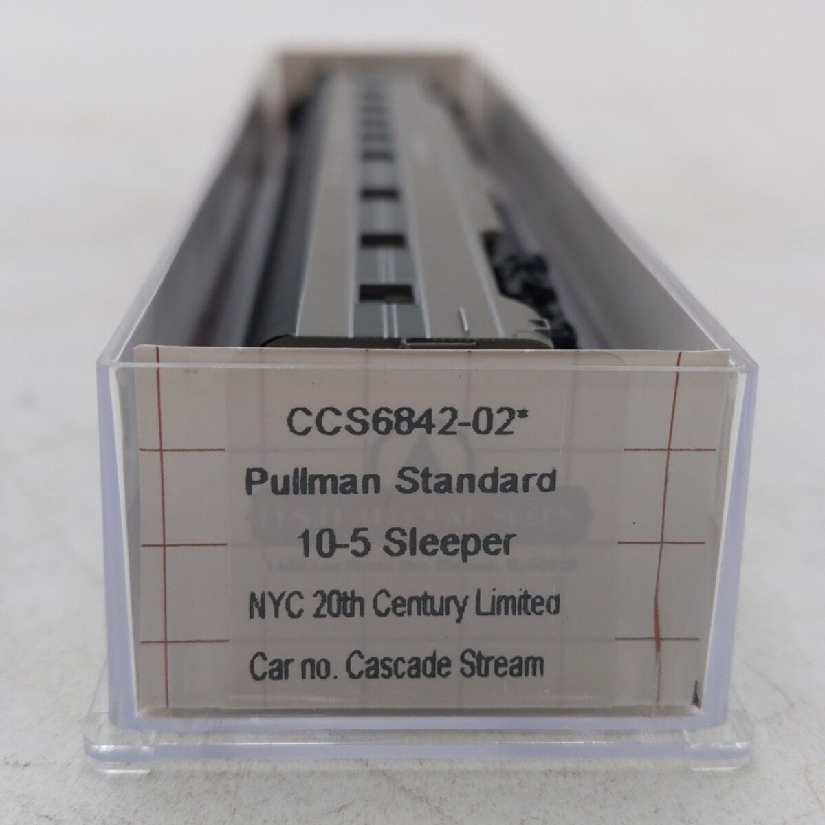 Centralia Car Shops CCS6842-02 N NYC Pullman "Cascade Stream" 10-5 Sleeper LN/Box