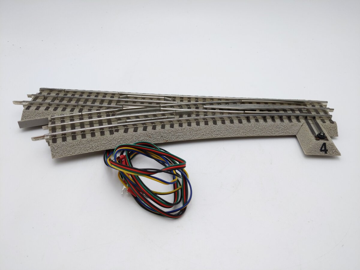 Lionel 6-12048 O72 Nickel Silver FasTrack Left Hand Remote Switch Turnout VG