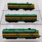 Marx 901 Vintage O Gauge Western Pacific F3 ABA Diesel Locomotive Set VG