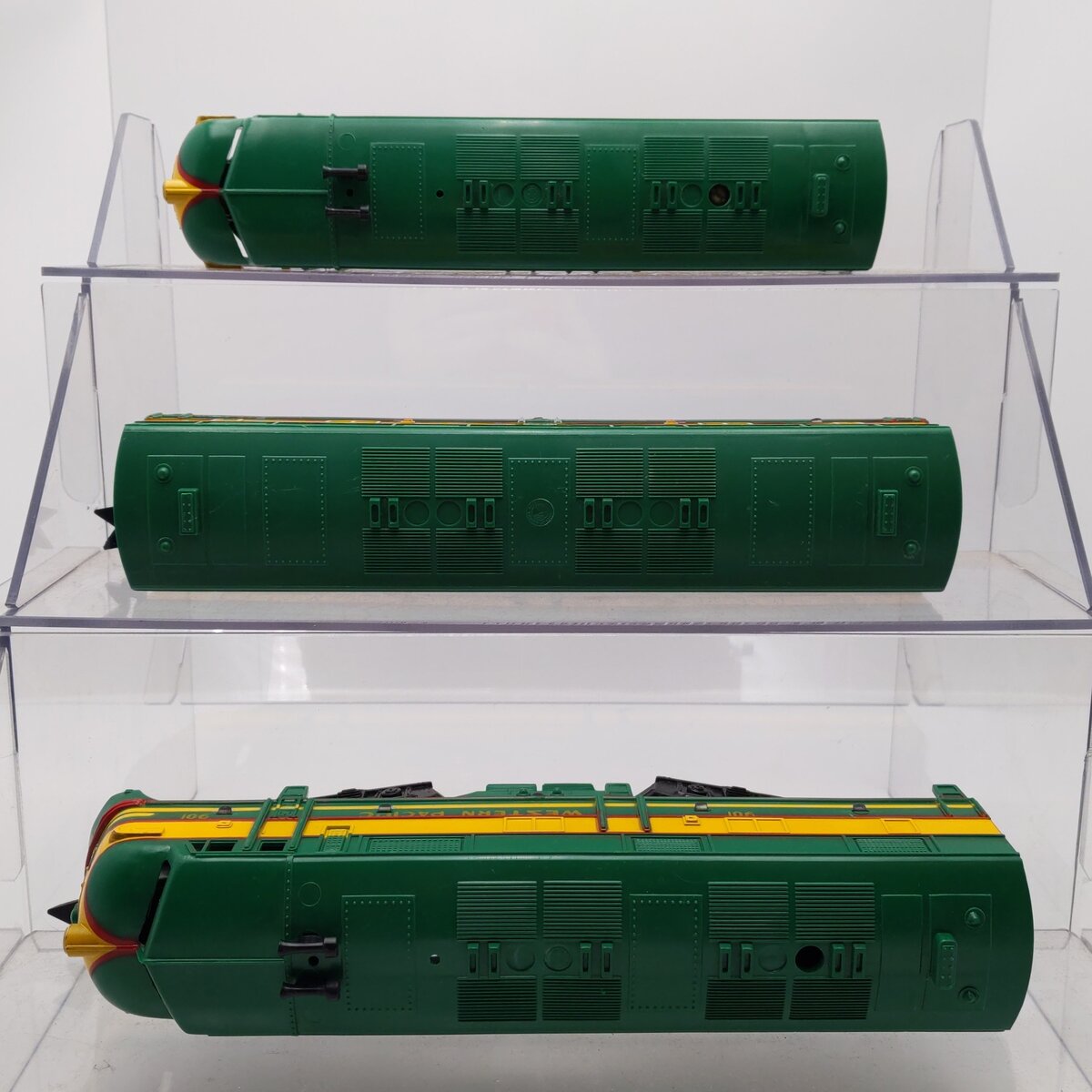 Marx 901 Vintage O Gauge Western Pacific F3 ABA Diesel Locomotive Set VG