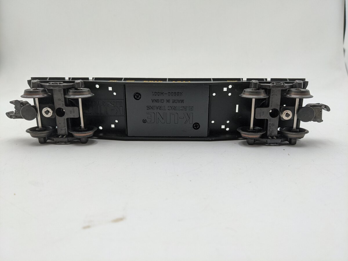 K-Line K661-1511 O Gauge Erie Flatcar W/Trucks EX