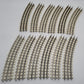 K-Line O Gauge O-42 Curved Track Sections w/ White Ties [12] EX