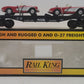 MTH 30-7624 O Gauge Auto Transport Flatcar with 2 Ertl '64 Corvettes #19640 EX/Box