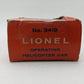 Lionel 3419 Vintage O Operating Flatcar w/ Double-Bladed Helicopter VG/Box