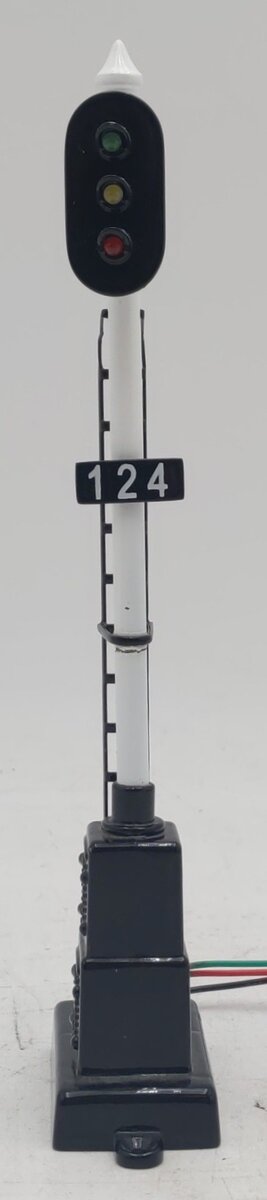 MTH 30-11036 O Scale Vertical 3-Color Block Signal VG