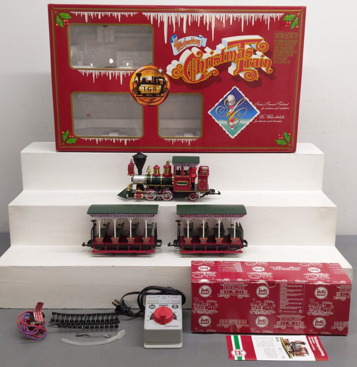 LGB 72560 G Gauge Christmas Steam Train Set EX/Box