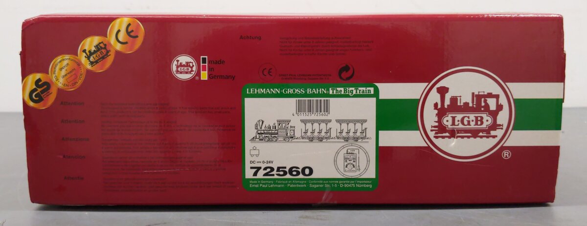 LGB 72560 G Gauge Christmas Steam Train Set EX/Box