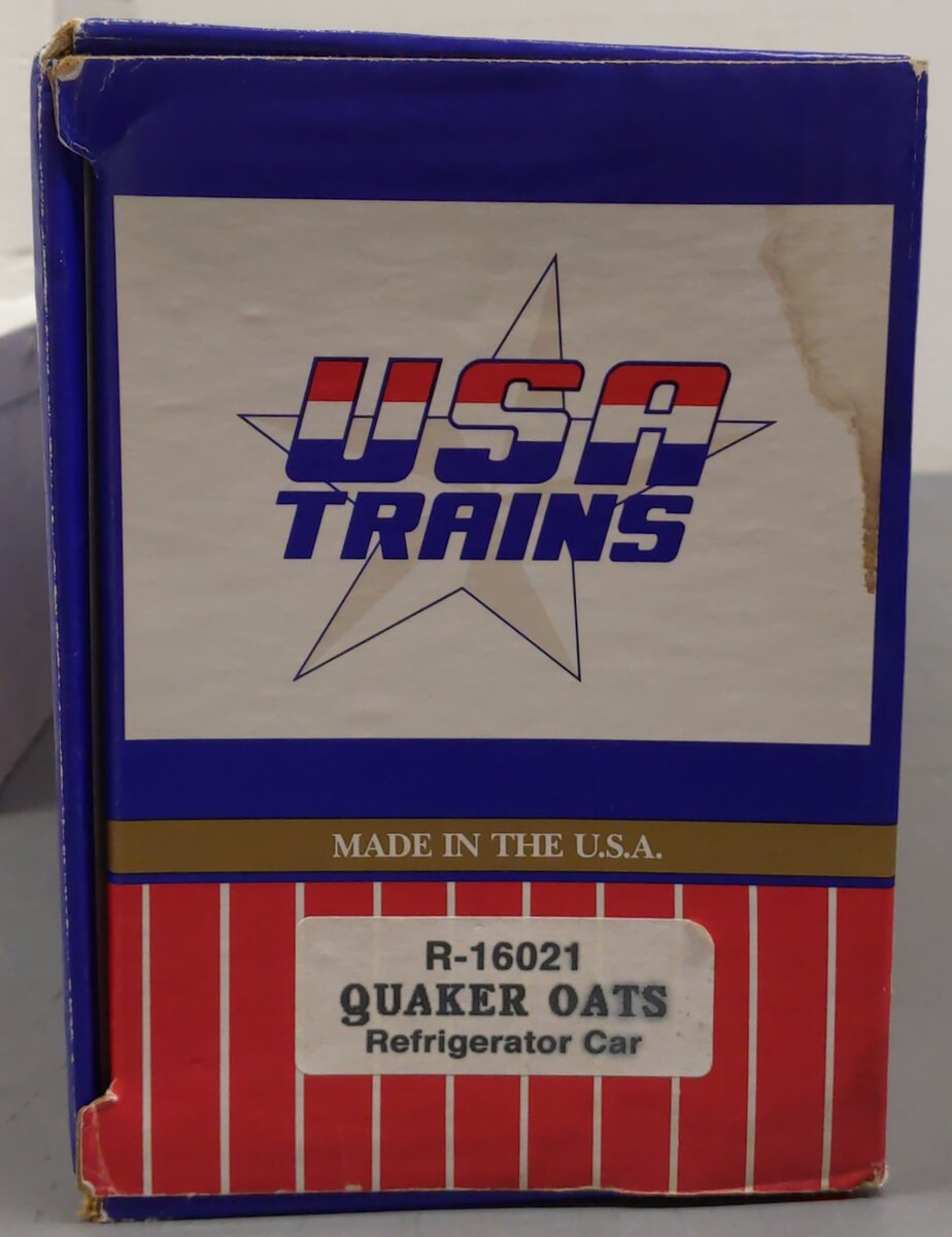 USA Trains R-16021 G Quaker Oats Reefer Car #2424 LN/Box
