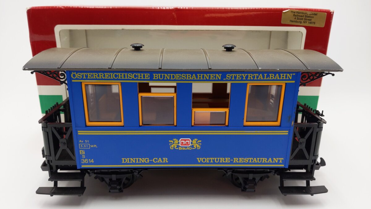 LGB 3013 G Gauge Osterreichische Bundesbahnen Dining Car EX/Box