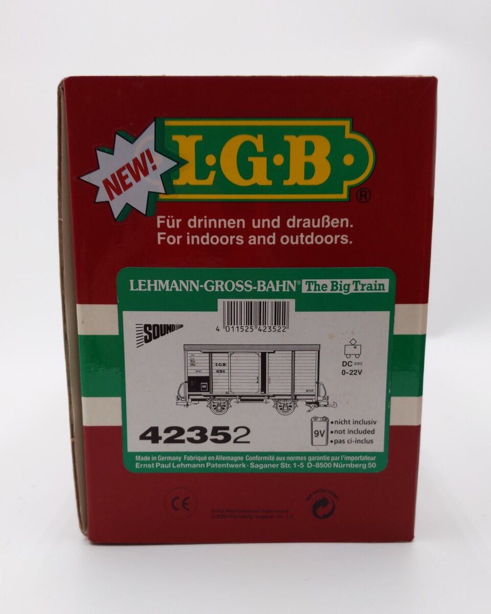 LGB 4235-S LGB Sound Boxcar EX/Box