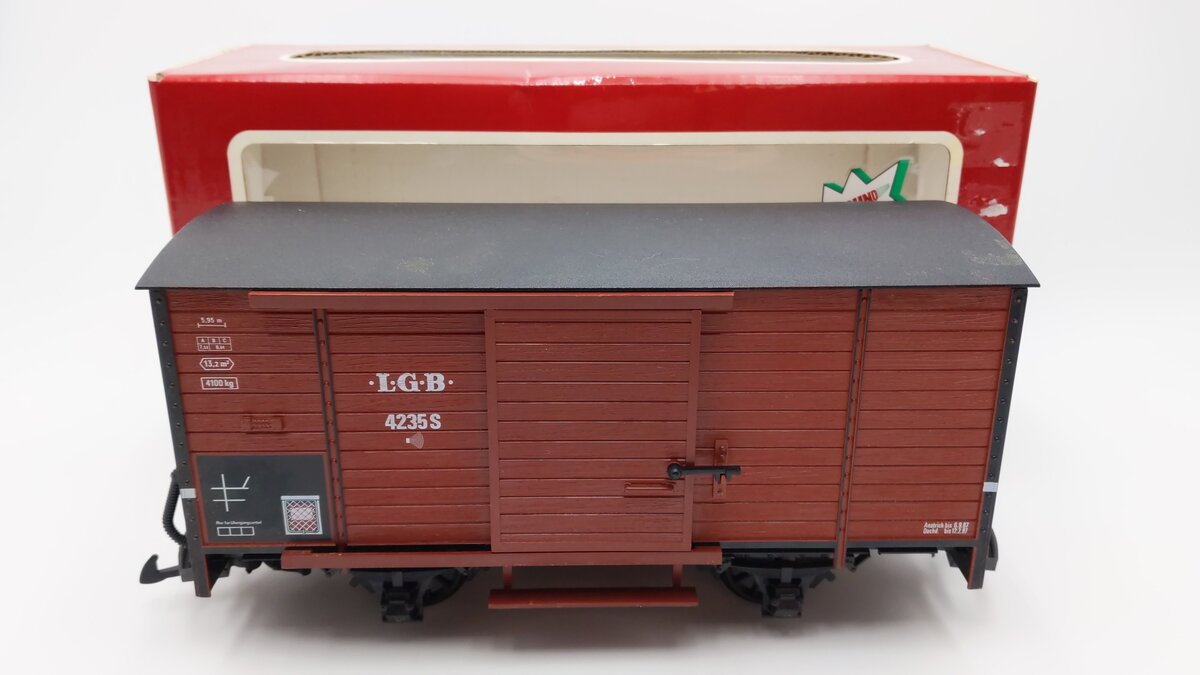 LGB 4235-S LGB Sound Boxcar EX/Box