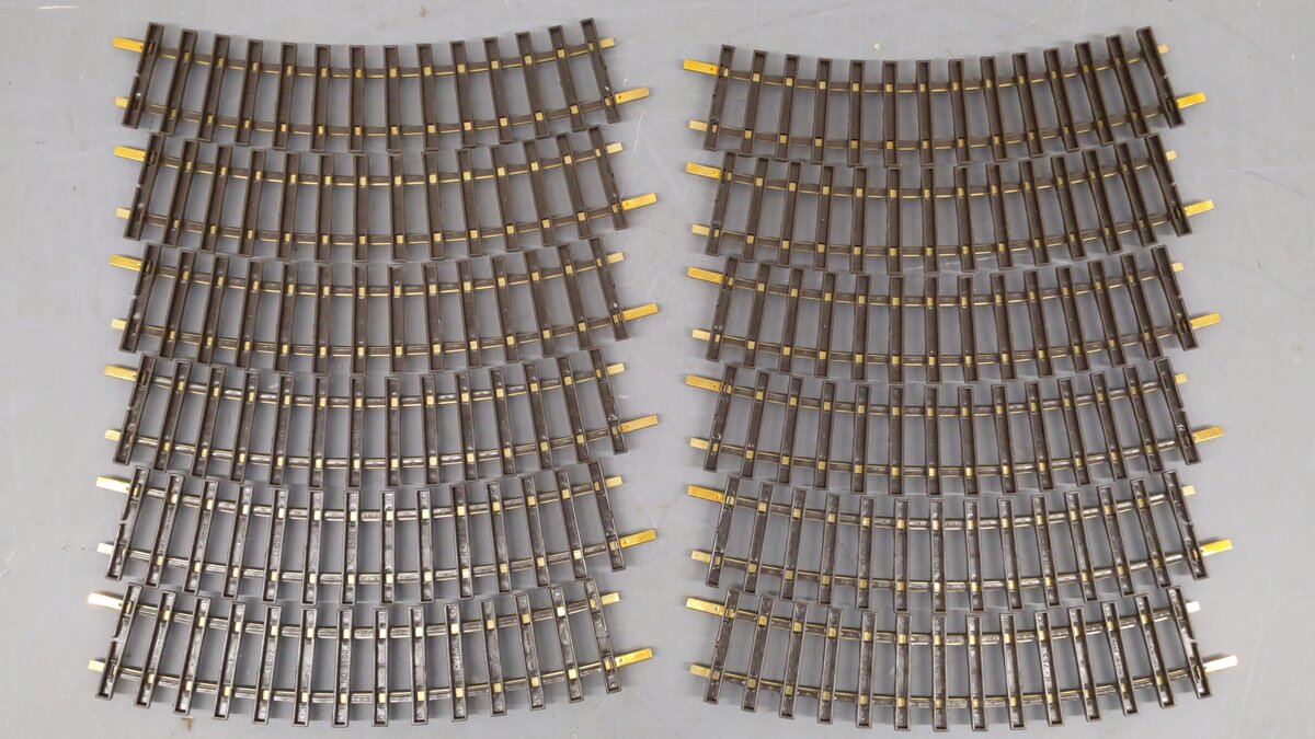 LGB 1500 G Scale Wide Radius Curved Track Sections (12) EX