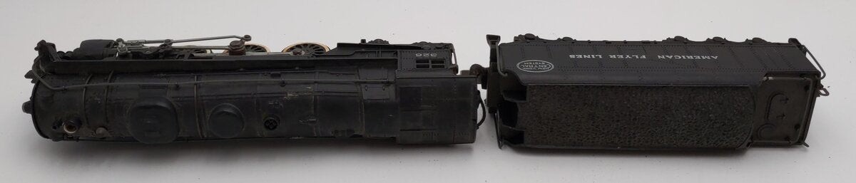 American Flyer 326 Vintage S NYC 4-6-4 Diecast Steam Locomotive & Tender VG