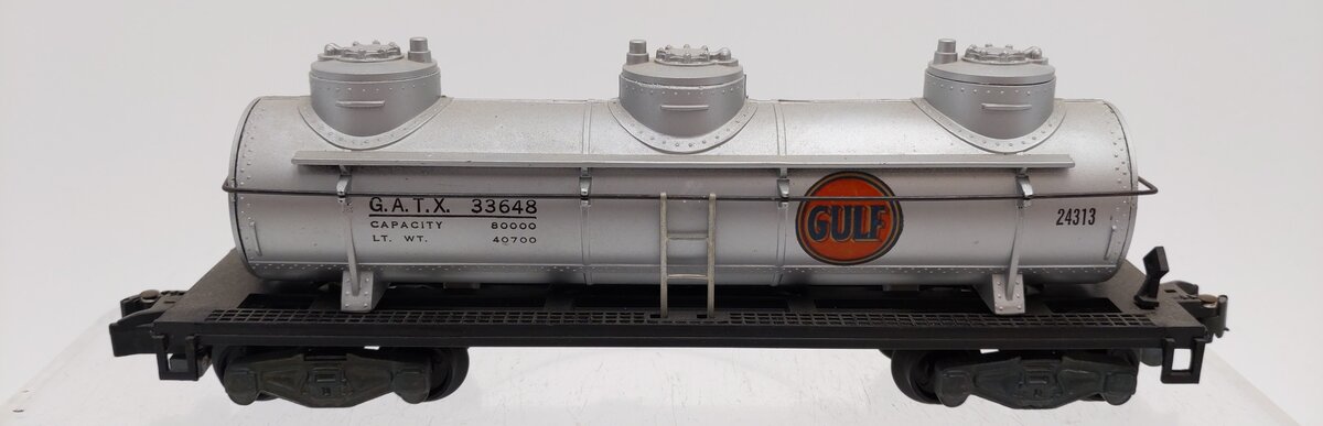 American Flyer 926 Vintage S Gulf Triple Dome Tank Car EX