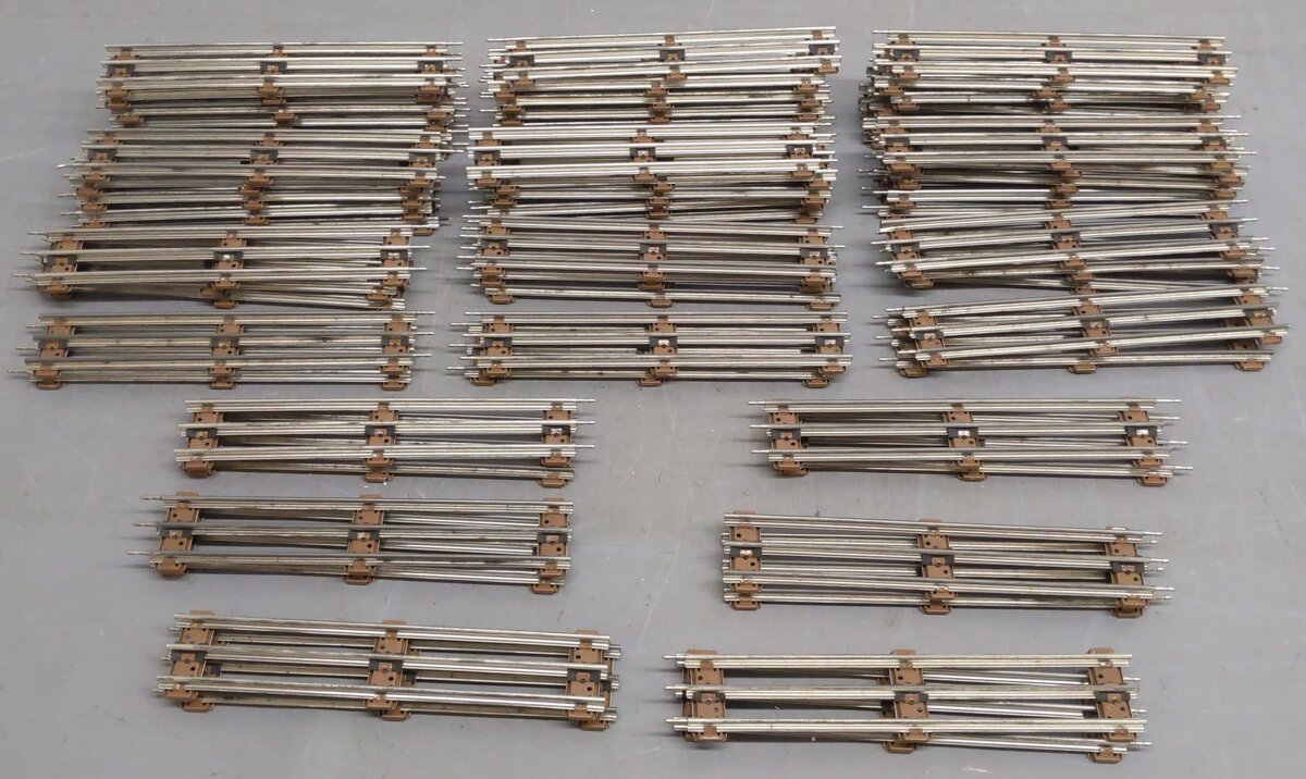 Lionel 6-65038 O-27 Tubular Straight Track Sections (60) VG