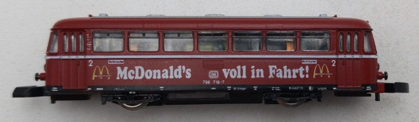 Marklin 88175 Z Scale Deutsche Bahn McDonalds Railbus Starter Set w/Track LN/Box