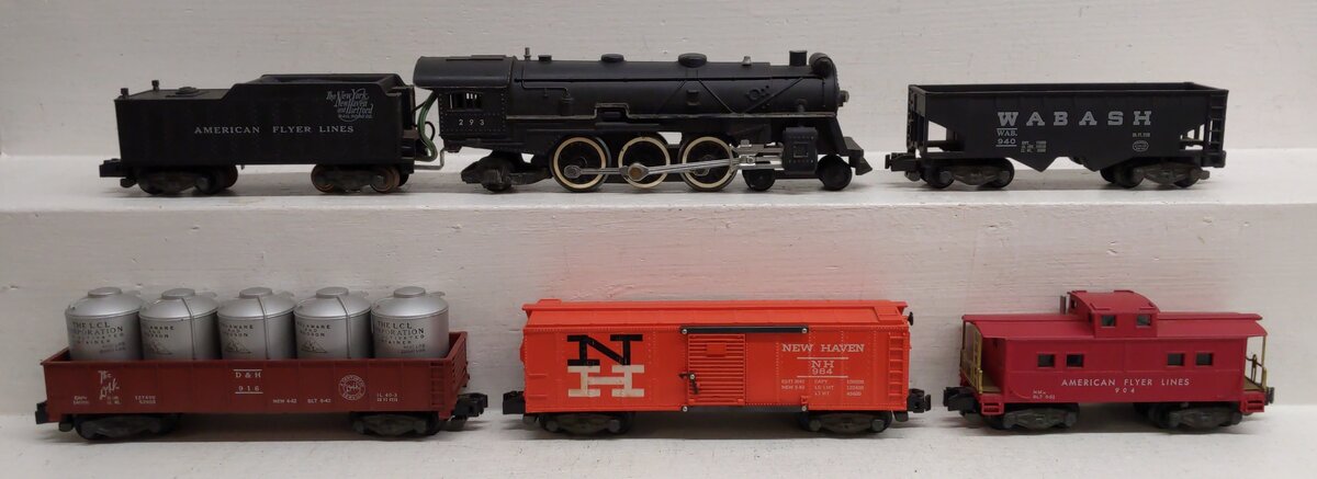 American Flyer 5630TBW VIntage S The New Meteor Electric Train Set VG/Box