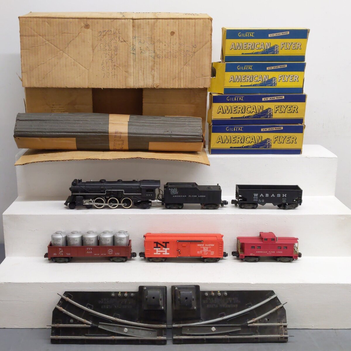 American Flyer 5630TBW VIntage S The New Meteor Electric Train Set VG/Box