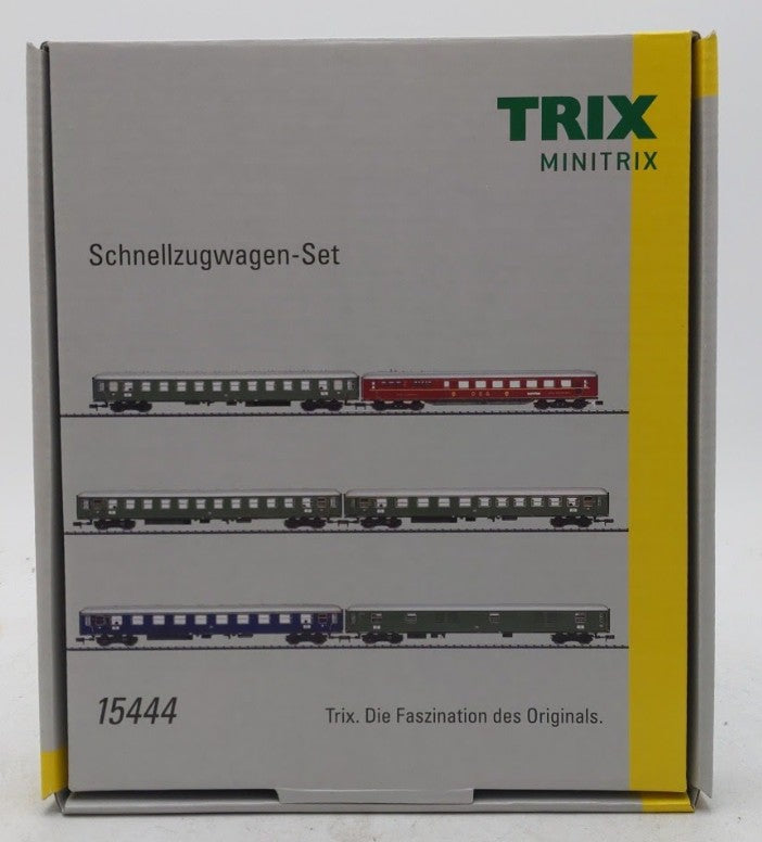 Trix 15444 N German Service Company DSG Express Train Passenger Car (Set of 6) LN/Box