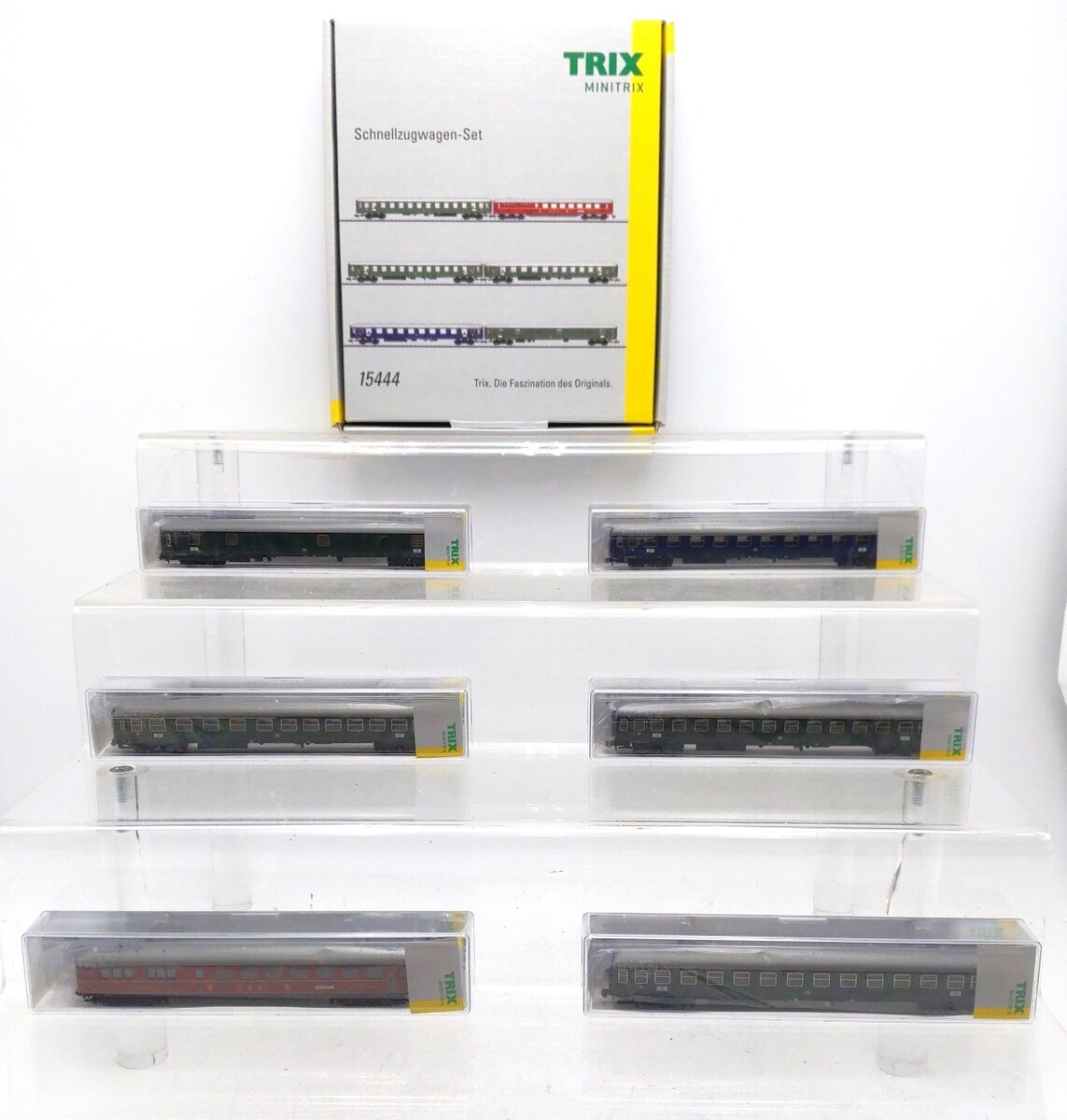 Trix 15444 N German Service Company DSG Express Train Passenger Car (Set of 6) LN/Box