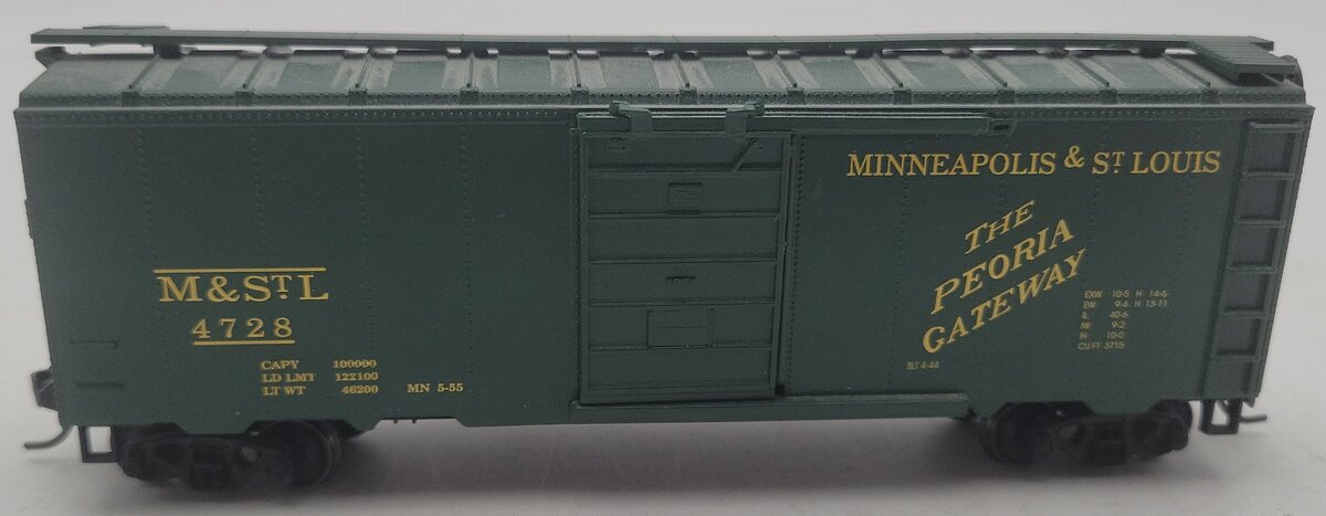 Athearn 240-5 HO Scale 40' Steel single Door Boxcar #4728 EX/Box