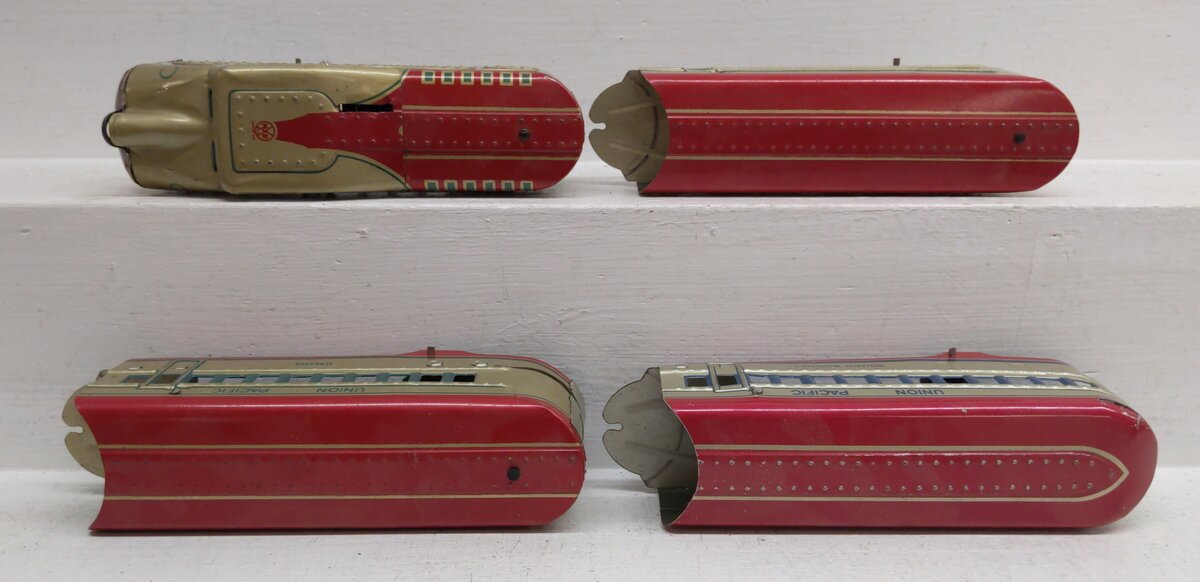 Marx 7675 Vintage O Union Pacific Streamlined Passenger Set VG/Box