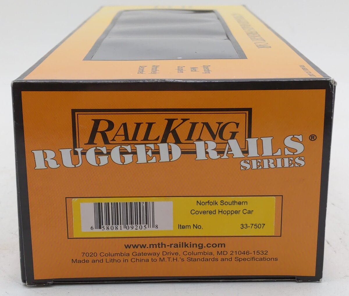 MTH 33-7507 O Gauge Norfolk Southern 3-Bay Covered Hopper Car #233635 LN/Box