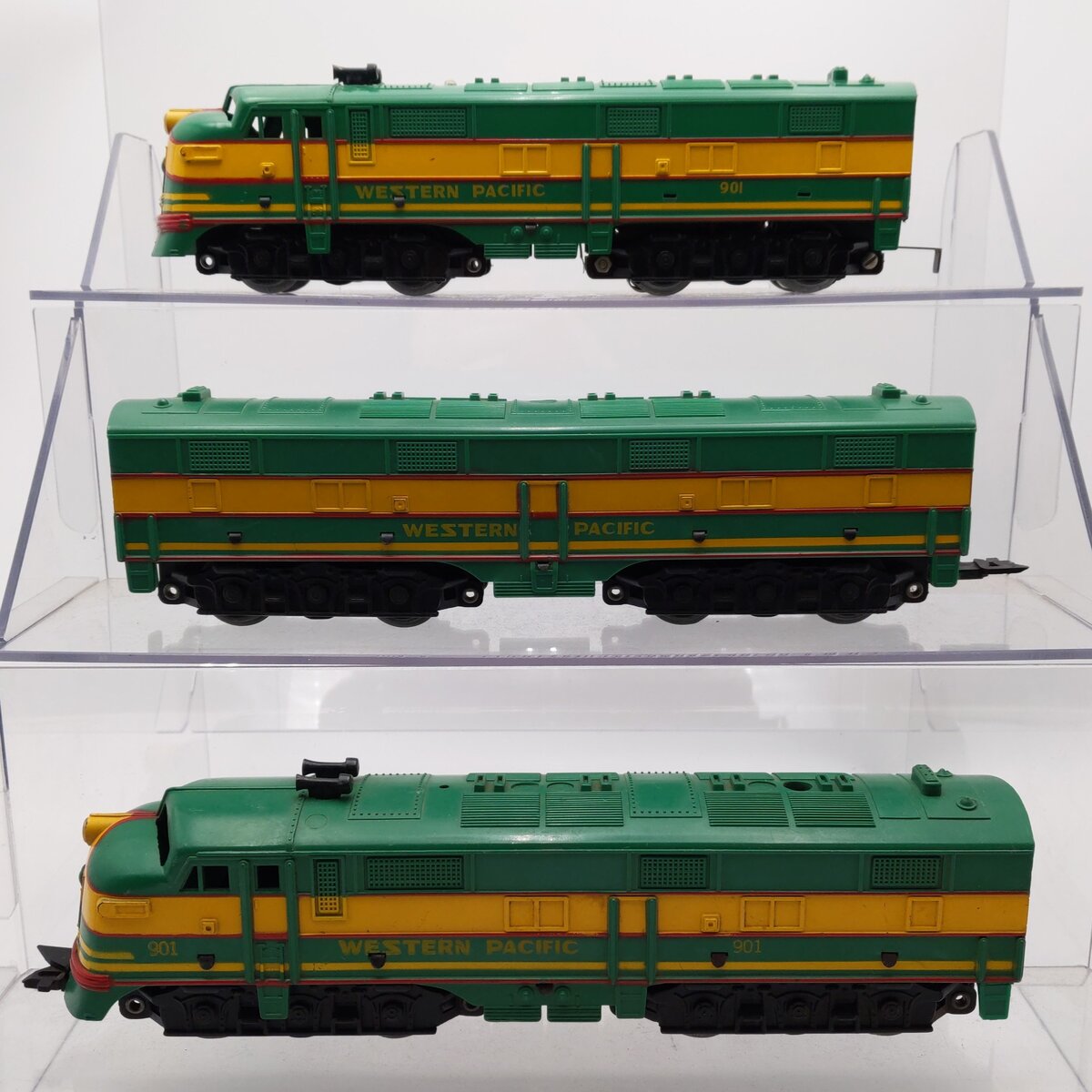 Marx 901 Vintage O Western Pacific F3 ABA Diesel Set VG