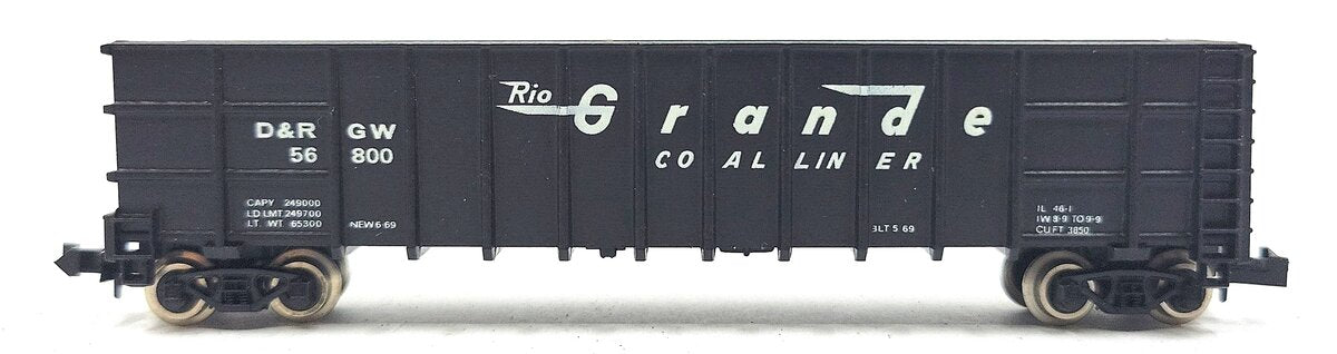 Roundhouse 8103 N Denver & Rio Grande Western Thrall Coal Gondola #56800 LN/Box
