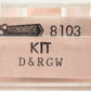 Roundhouse 8103 N Denver & Rio Grande Western Thrall Coal Gondola #56800 LN/Box