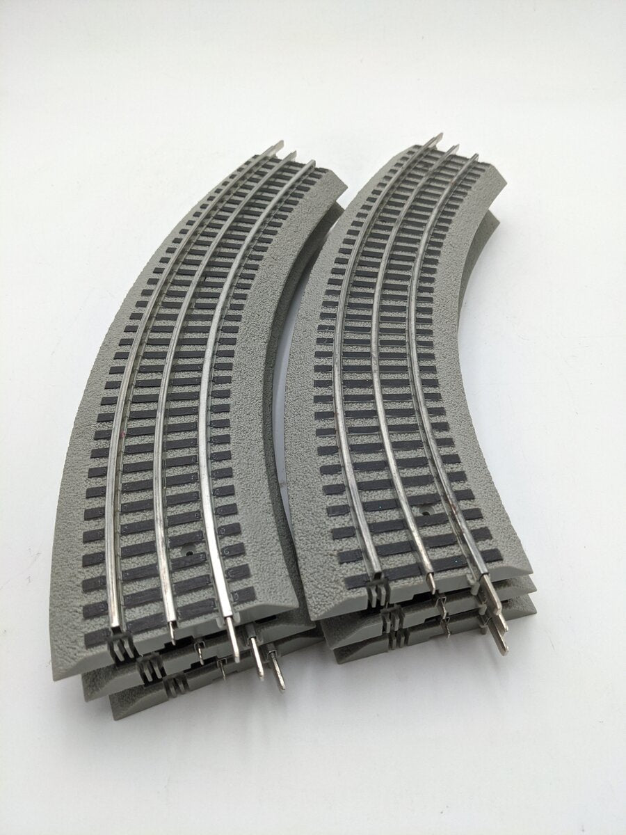 Lionel 6-12015 FasTrack O36 45-Degree Curved Track (6) EX