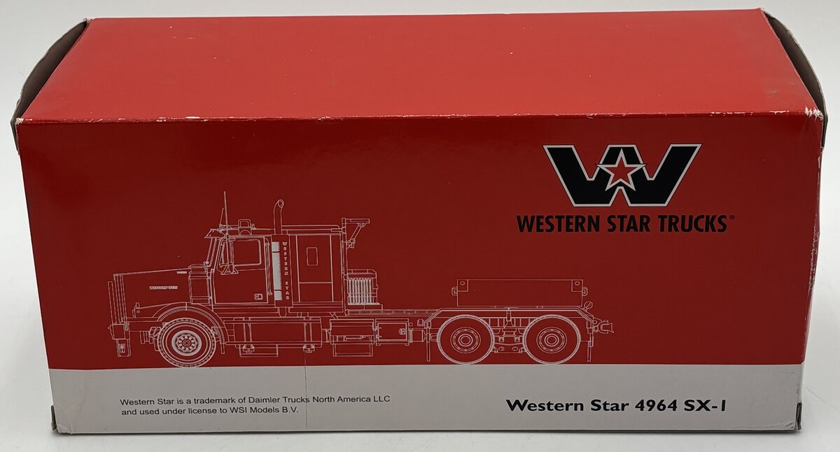 WSI 04-1041 1:50 Scale Diecast Western Star Cab With Ballast Box In Grey EX/Box