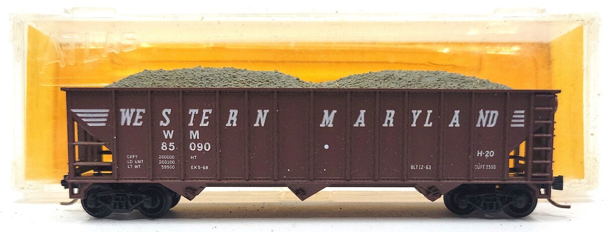 Atlas 3266 N Scale Western Maryland Hopper #85090 LN/Box