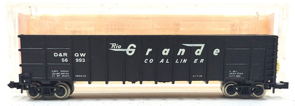 Roundhouse 8103 N Denver & Rio Grande Western Thrall Coal Gondola #56993 EX/Box