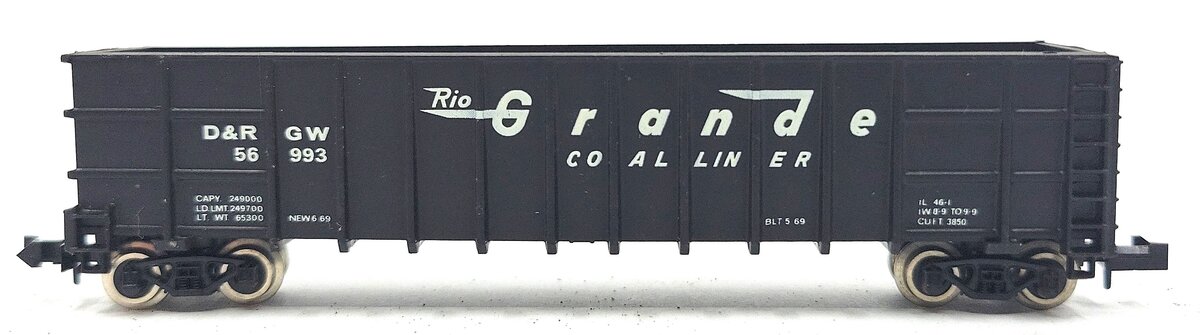 Roundhouse 8103 N Denver & Rio Grande Western Thrall Coal Gondola #56993 EX/Box