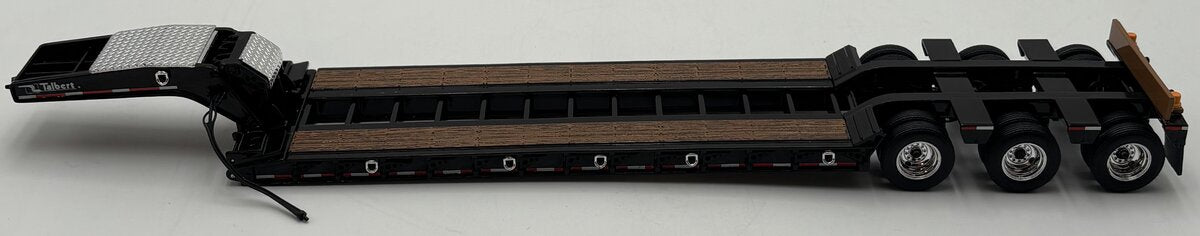 First Gear 1:50 Black 3 Axle Lowboy Diecast LN
